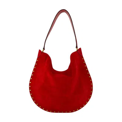 Isabel Marant Oskan Soft Ga Shoulder Bag In Red