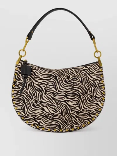 Isabel Marant Oskan Soft Leather Clutch Bag In Animal Print