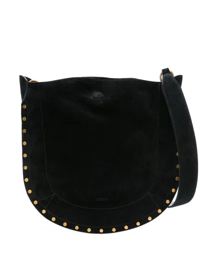 Isabel Marant Oskan Moon Shoulder Bag In Black