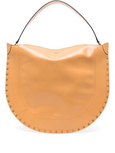 Isabel Marant Oskan Hobo Soft Leather Tote Bag In Brown