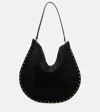 Isabel Marant Oskan Soft Medium Suede Shoulder Bag