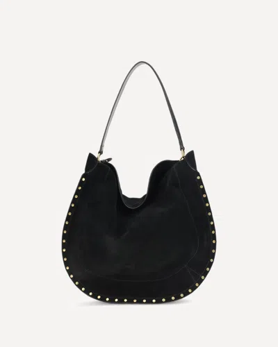 Isabel Marant Oskan Soft Shoulder Bag In Black