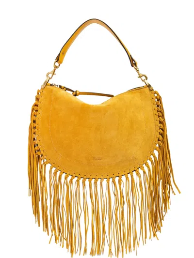 Isabel Marant Oskan Soft Shoulder Bag In Yellow