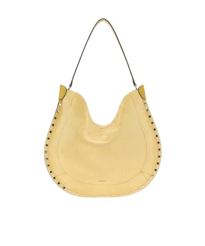 Isabel Marant Oskan Soft Shoulder Bag In Yellow
