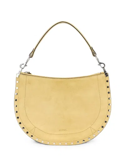 Isabel Marant Oskan Soft Stud-embellished Shoulder Bag In Yellow