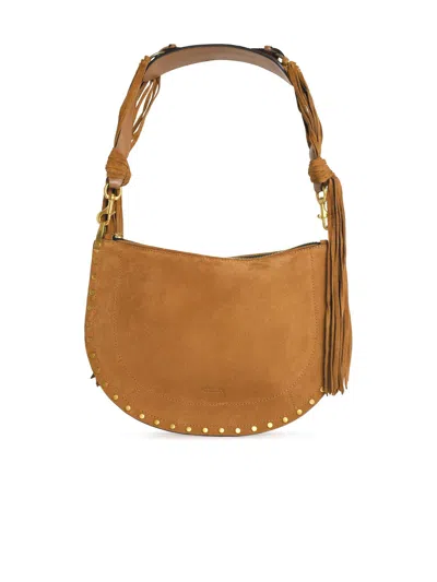 Isabel Marant Oskan Soft' Suede Cognac Bag In Brown