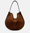 Isabel Marant Oskan Soft Suede Shoulder Bag In Brown