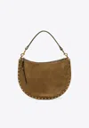 Isabel Marant Oskan Soft Suede Shoulder Bag In Brown