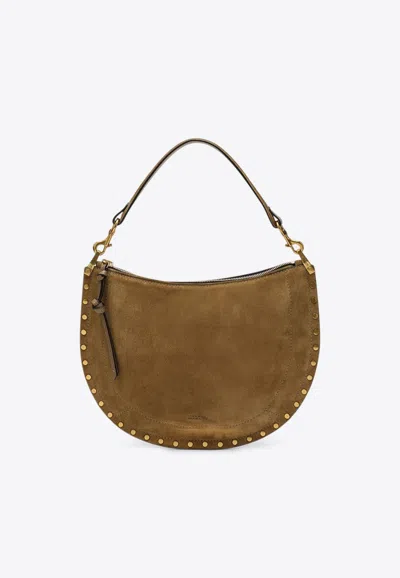 Isabel Marant Oskan Soft Suede Shoulder Bag In Brown