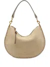 Isabel Marant Oskan Soft Suede Zip-fastening Shoulder Bag In Neutral