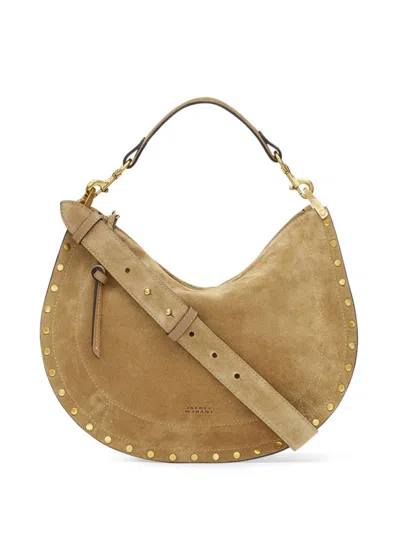 Isabel Marant Oskan Soft Zipped Bag In Taupe