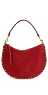 Isabel Marant Oskan Soft Zip Bag Scarlet Red