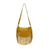 Isabel Marant Oskan Soft Zip Ga Shoulder Bag In Yellow