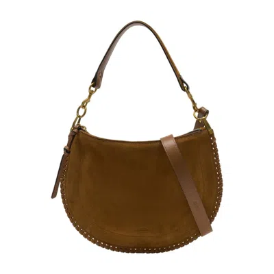 Isabel Marant Oskan Soft Zip Gz Shoulder Bag  Leather Brown