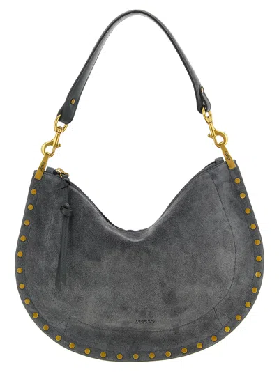ISABEL MARANT OSKAN SOFT ZIP HAND BAGS GRAY