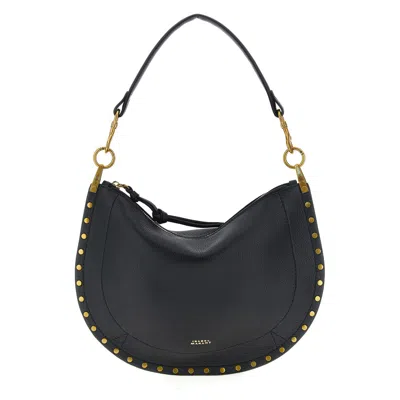 Isabel Marant Oskan Soft Zip Handbag In Black