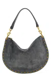 Isabel Marant Oskan Logo Stamped Crossbody Bag In Gray