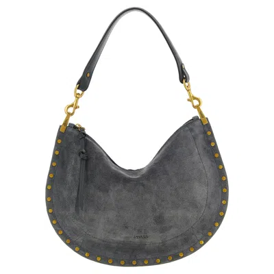 Isabel Marant Oskan Soft Zip Handbag In Gray
