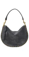 Isabel Marant Oskan Soft Zip Satchel Asphalt In Gray