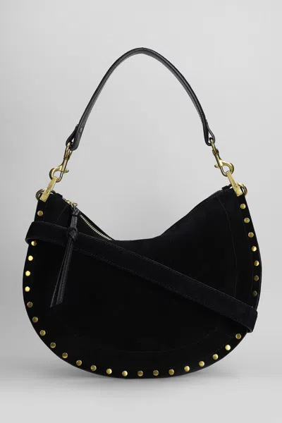 Isabel Marant Oskan Soft Zip Shoulder Bag In Black