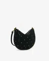 Isabel Marant Oskan Soft Zip Shoulder Bag In Black