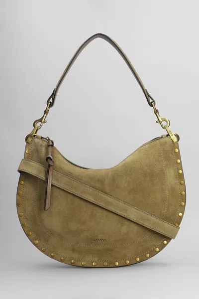 Isabel Marant Oskan Soft Zip Shoulder Bag In Brown