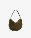 Isabel Marant Oskan Soft Zip Shoulder Bag In Brown