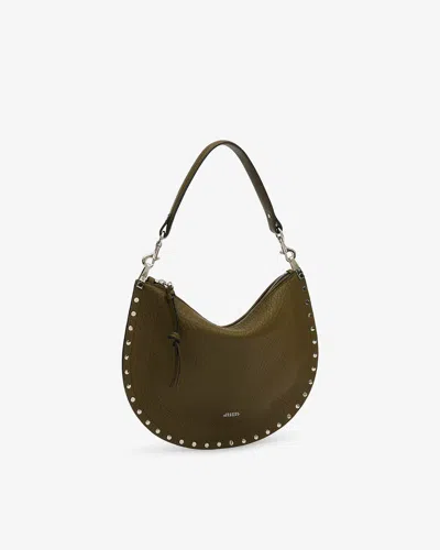 Isabel Marant Oskan Soft Zip Shoulder Bag In Brown