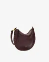 Isabel Marant Oskan Soft Zip Shoulder Bag In Brown