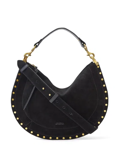 Isabel Marant Oskan Soft Zip Shoulder Strap In Black