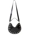 Isabel Marant Oskan Soft Zipped Cross Body Bag In Black