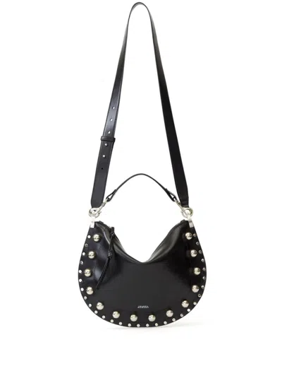 Isabel Marant Oskan Soft Zipped Cross Body Bag In Black