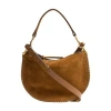 Isabel Marant Oskan Whipstitch Soft Suede Shoulder Bag