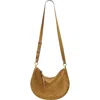 Isabel Marant Oskan Soft Zipped Shoulder Bag In Brown