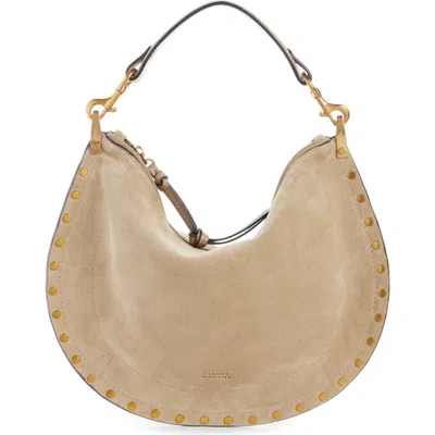 Isabel Marant Oskan Soft Zipped Shoulder Bag In Neutral