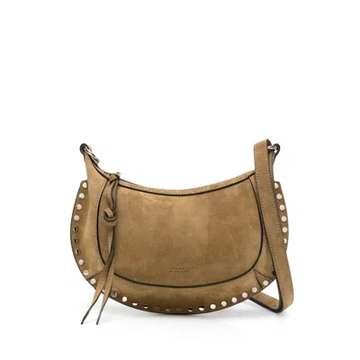 Isabel Marant Oskan Studded Leather Shoulder Bag In Black