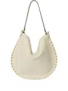 Isabel Marant Oskan Studded Shoulder Bag In Neutral