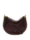 Isabel Marant Oskan Studded Shoulder Bag In Red