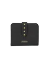 Isabel Marant Oskan Studded Soft Leather Wallet In Black