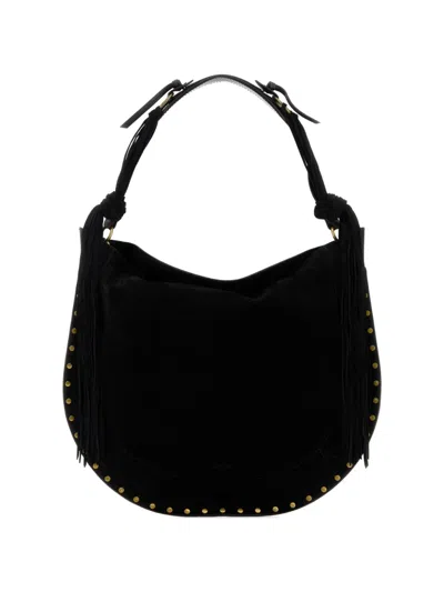 Isabel Marant Oskan Stud-embellished Shoulder Bag In White