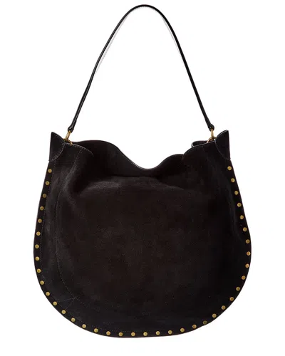 Isabel Marant Oskan Suede Hobo Bag In Black