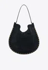 Isabel Marant Oskan Suede Hobo Bag In Black