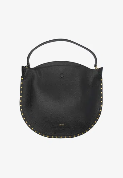 Isabel Marant Oskan Suede Hobo Bag In Black