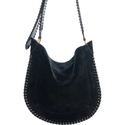 Isabel Marant Oskan Hobo Soft Suede Tote Bag In Black