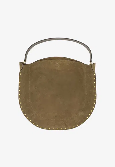 Isabel Marant Oskan Suede Hobo Bag In Brown