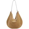 Isabel Marant Oskan Suede Hobo Bag In Taupe