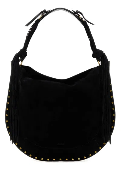 Isabel Marant Oskan Suede Shopping Handbag With Antiqued Golden Hardware In Pink