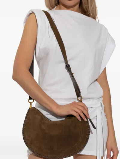Isabel Marant Oskan Suede Shoulder Bag In Brown