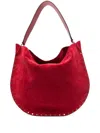 Isabel Marant Oskan Soft Ga Shoulder Bag In Red