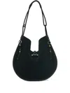 Isabel Marant Oskan Suede Shoulder Bag In Black